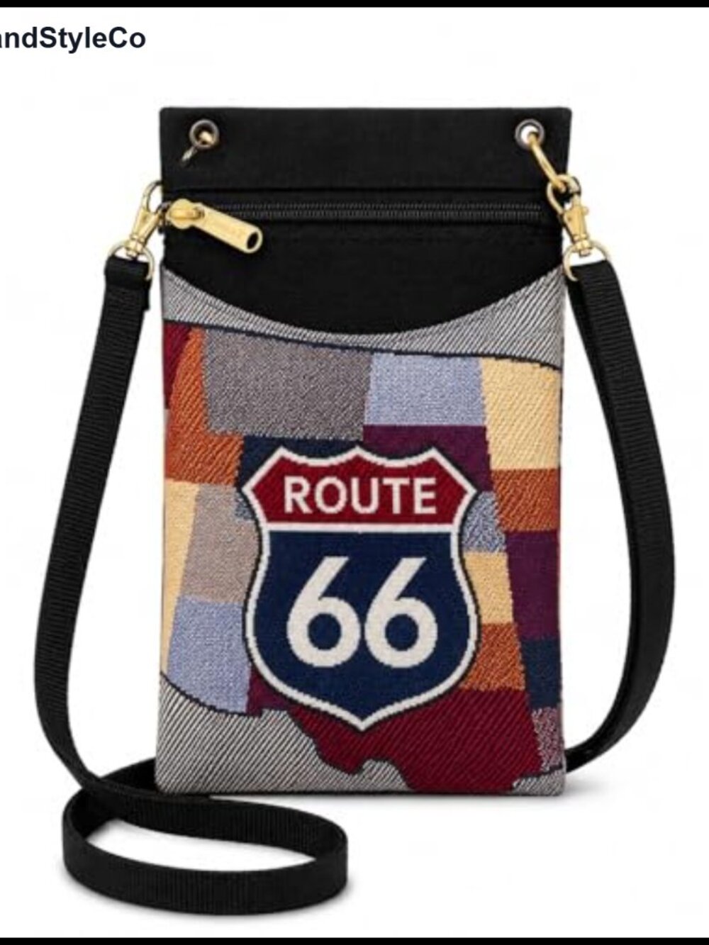 Vintage Tapestry Handmade Crossbody Purse Phone Wallet Passport Travel Bag